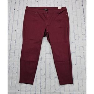 Lane Bryant Signature Fit Skinny Mid Rise Super Stretch Jeans Pants WOMENS SZ 26